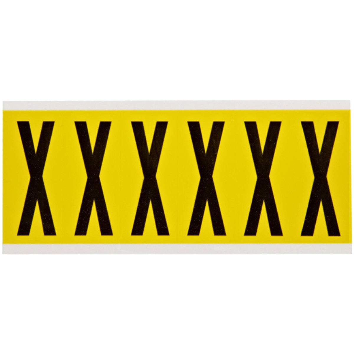 Brady 3450-X Identical numbers and letters on one card for indoor use 034534