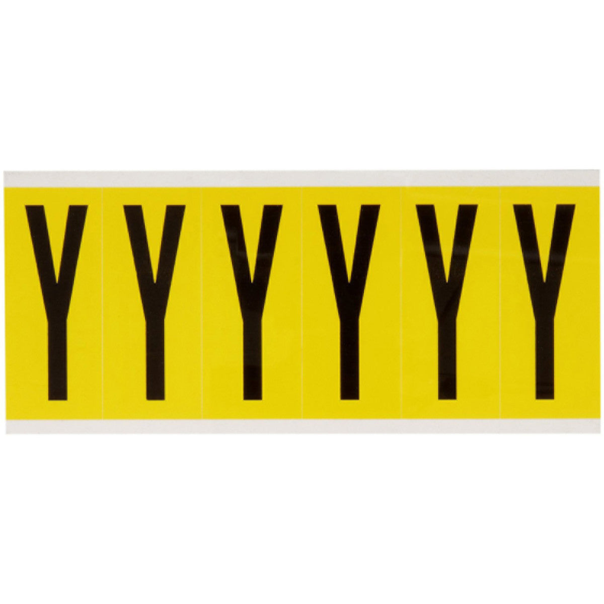 Brady 3450-Y Identical numbers and letters on one card for indoor use 034535