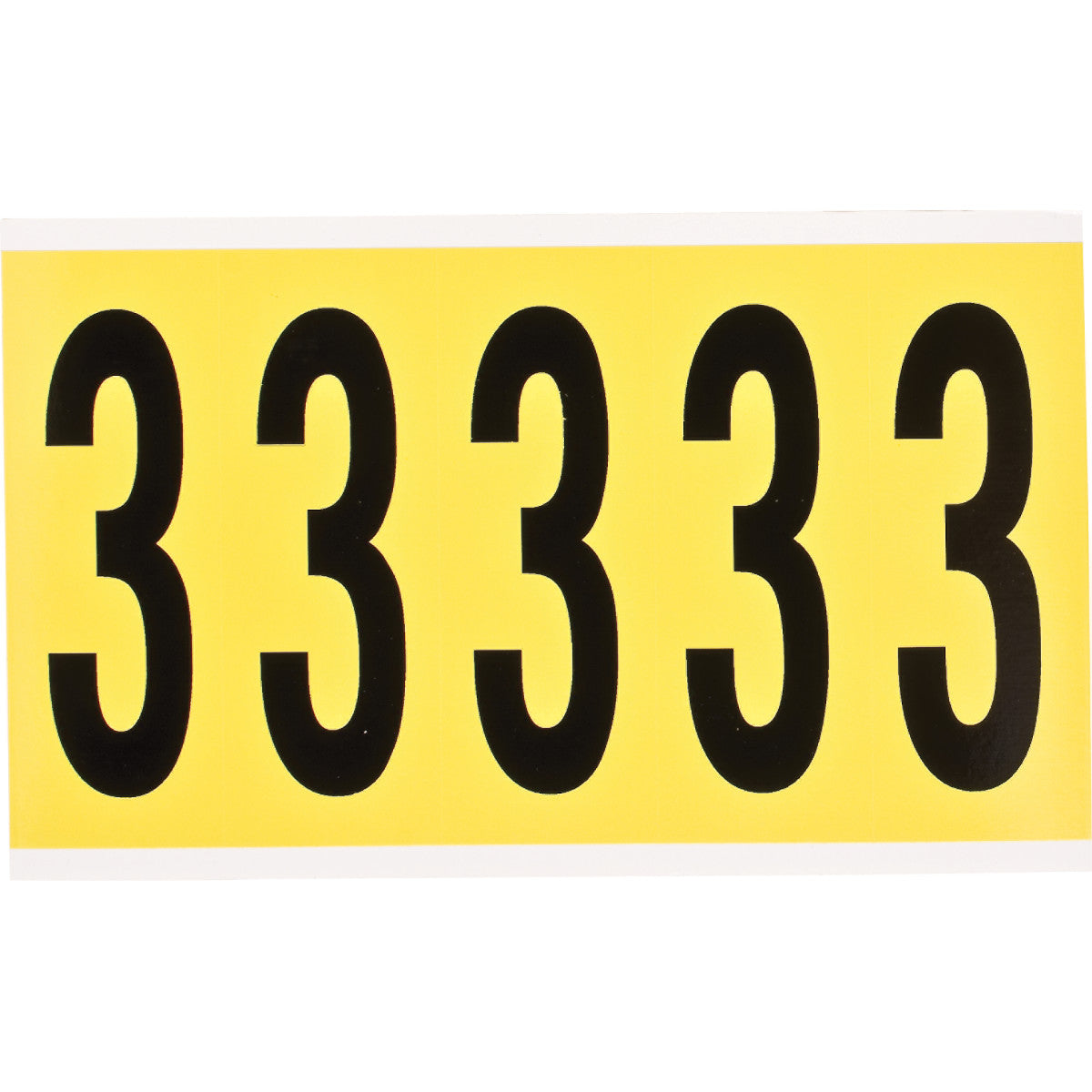 Brady 3460-3 Identical numbers and letters on one card for indoor use 034603