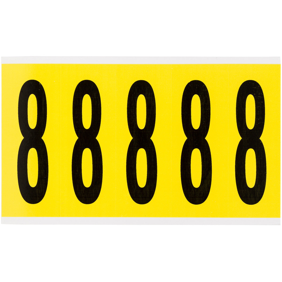 Brady 3460-8 Identical numbers and letters on one card for indoor use 034608