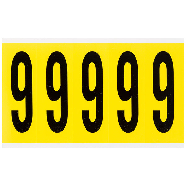 Brady 3460-9 Identical numbers and letters on one card for indoor use 034609