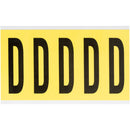 Brady 3460-D Identical numbers and letters on one card for indoor use 034614