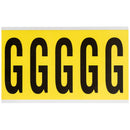 Brady 3460-G Identical numbers and letters on one card for indoor use 034617