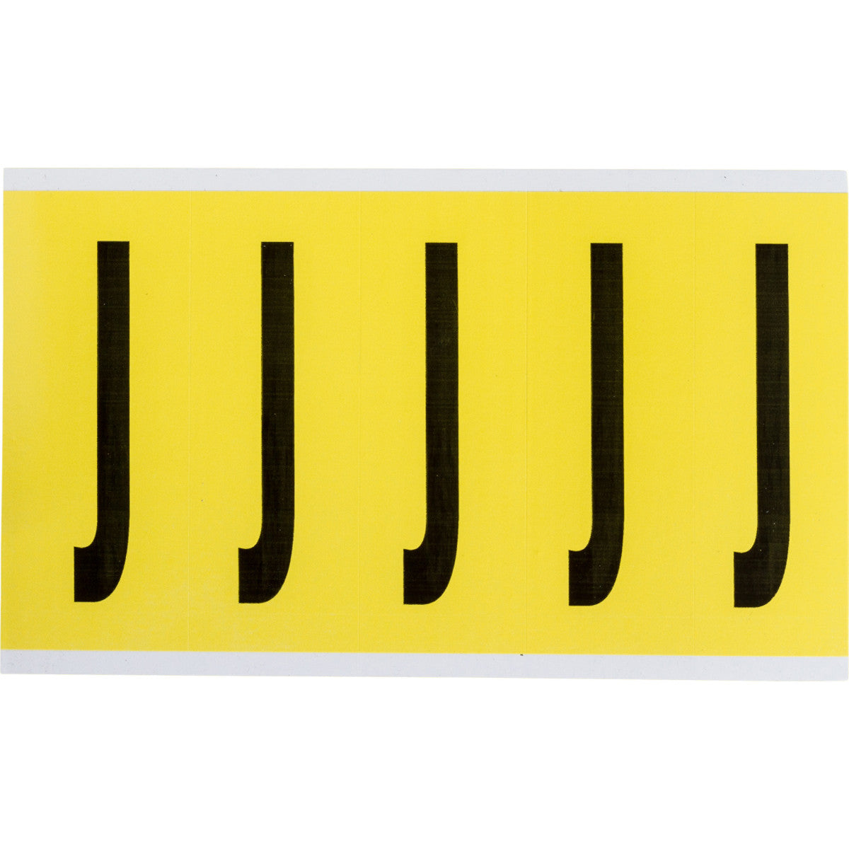 Brady 3460-J Identical numbers and letters on one card for indoor use 034620