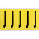 Brady 3460-J Identical numbers and letters on one card for indoor use 034620