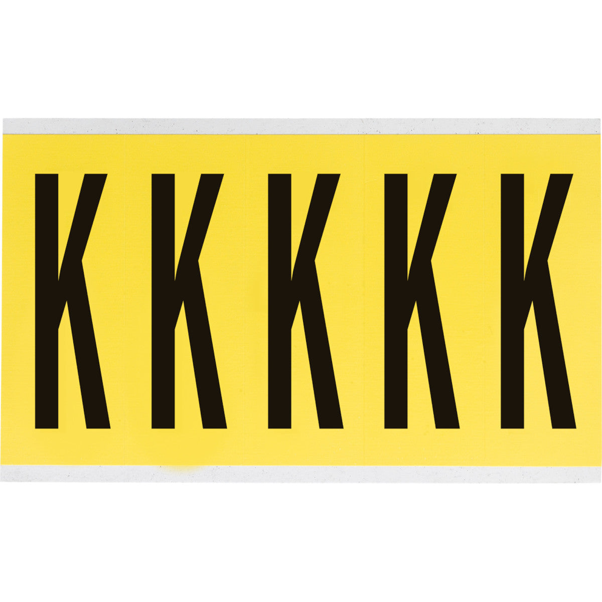 Brady 3460-K Identical numbers and letters on one card for indoor use 034621