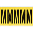 Brady 3460-M Identical numbers and letters on one card for indoor use 034623