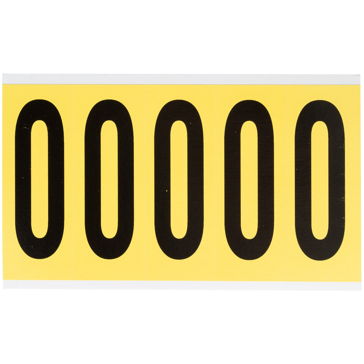 Brady 3460-O Identical numbers and letters on one card for indoor use 034625
