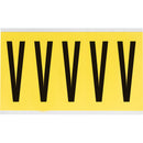 Brady 3460-V Identical numbers and letters on one card for indoor use 034632