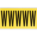 Brady 3460-W Identical numbers and letters on one card for indoor use 034633