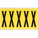 Brady 3460-X Identical numbers and letters on one card for indoor use 034634