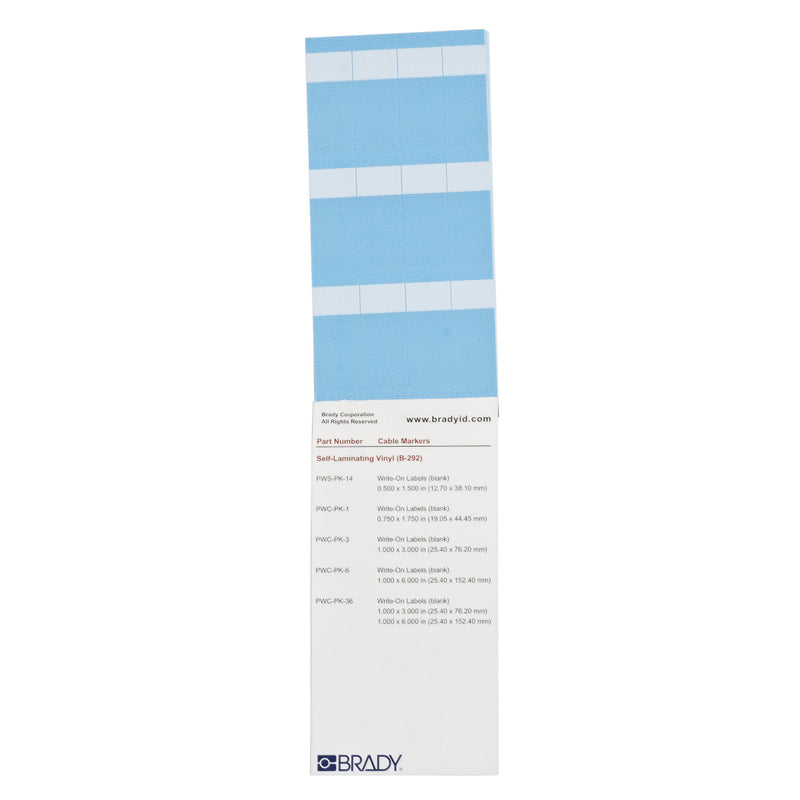 Brady PWC-PK-1 Porta-Pack Wire Marker Books - Write-on Self-laminating Markers 035400