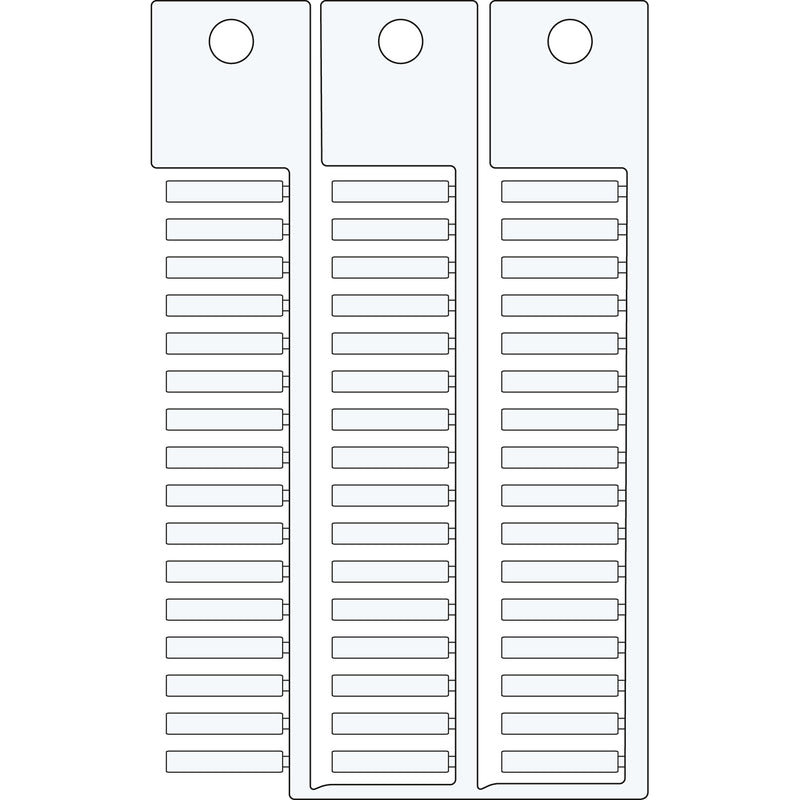 Brady TAG 4X23 3 STICKS WHITE Cable & Wire Tags - 4mm x 23mm 4X23BI