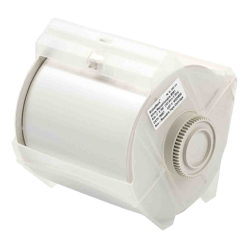 Brady Globalmark tapes - B-581 100 mm Repositionable White Globalmark Repositionable Vinyl Film 076697