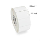 880020-050 Zebra Z-Perform 1000T 83 x 51mm Thermal Transfer Paper Label, Uncoated, Permanent Adhesive, 76mm Core
