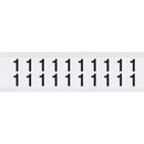 Brady 9712-1 Identical numbers and letters on one card for indoor and outdoor use 912342