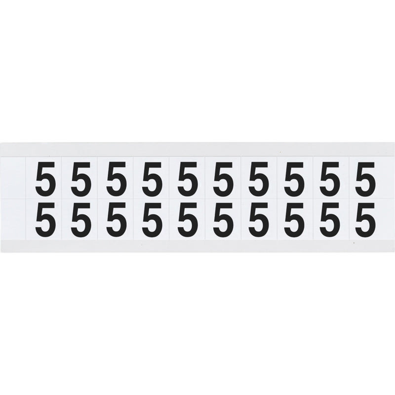 Brady 9712-5 Identical numbers and letters on one card for indoor and outdoor use 912338