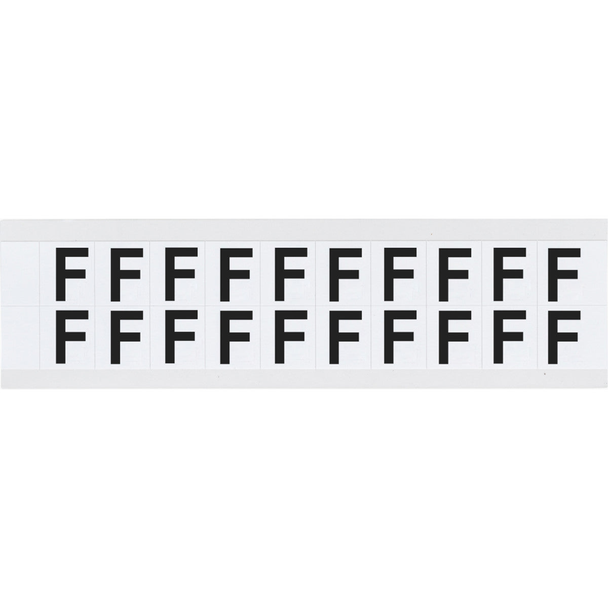 Brady 9712-F Identical numbers and letters on one card for indoor and outdoor use 912327