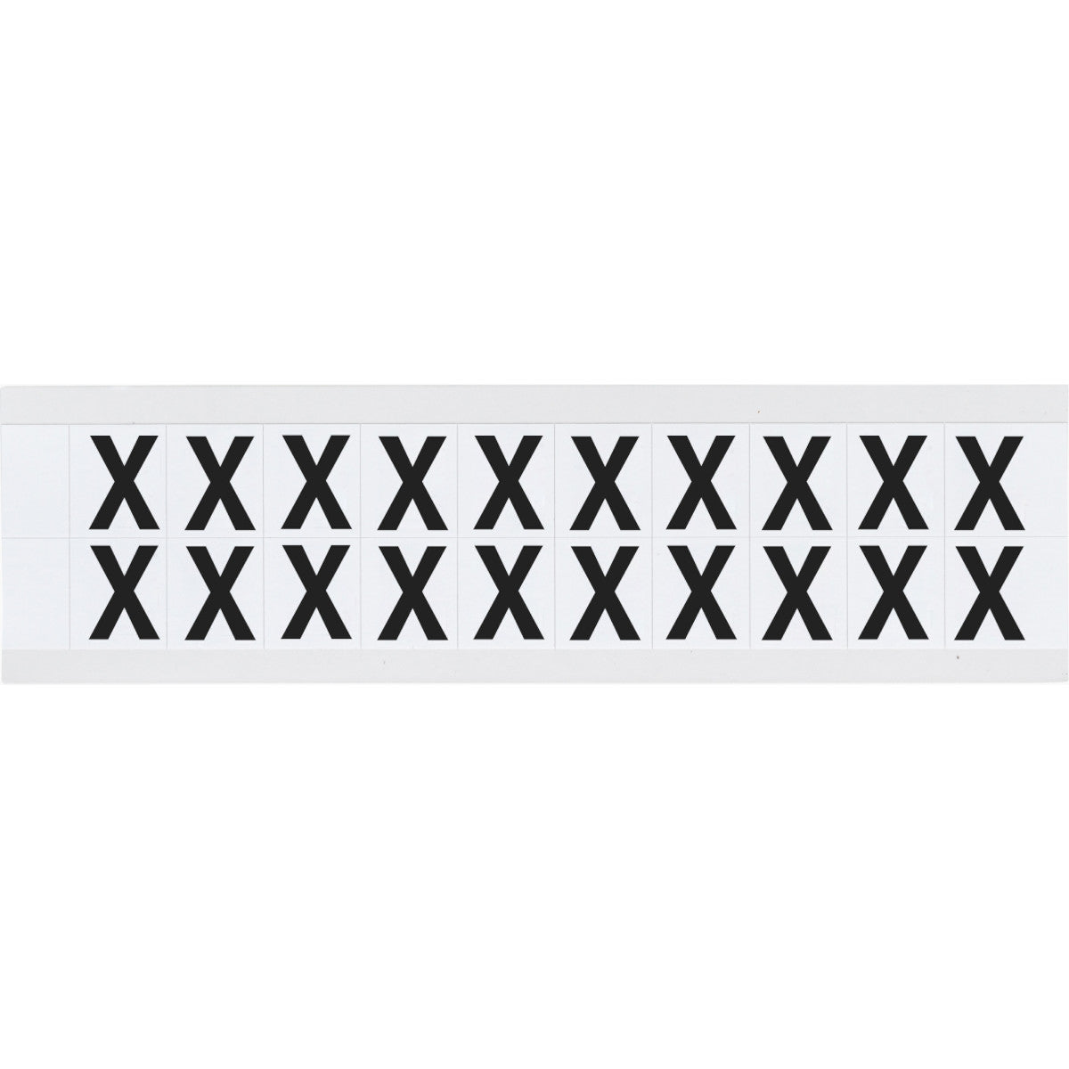 Brady 9712-X Identical numbers and letters on one card for indoor and outdoor use 912308