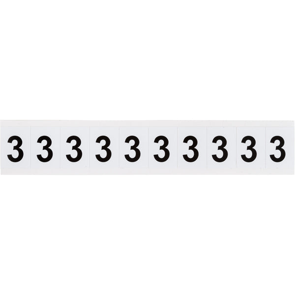 Brady 9713-3 Identical numbers and letters on one card for indoor and outdoor use 912302