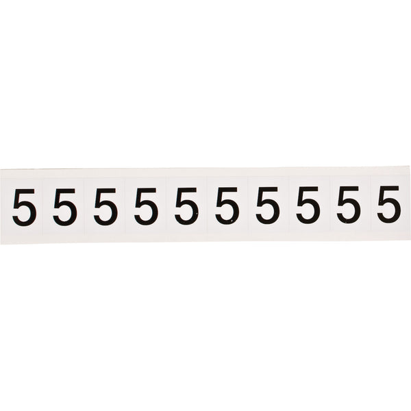 Brady 9713-5 Identical numbers and letters on one card for indoor and outdoor use 912300