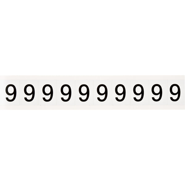 Brady 9713-9 Identical numbers and letters on one card for indoor and outdoor use 912296