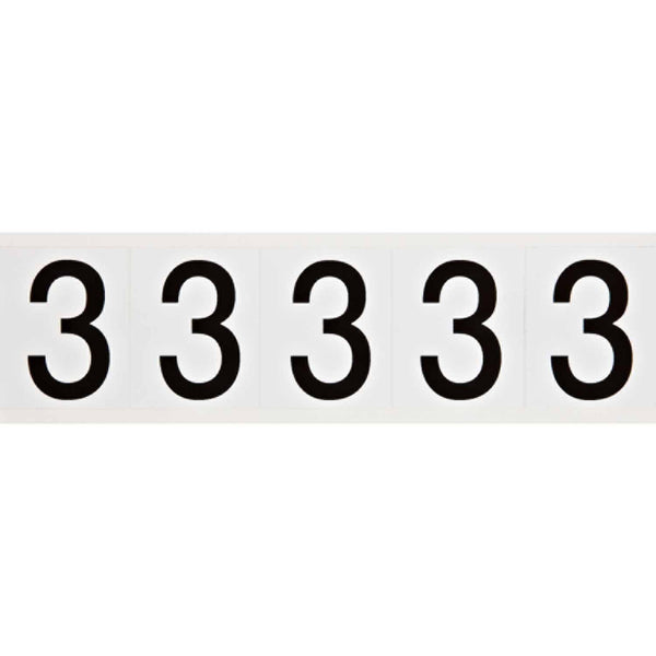 Brady 9714-3 Identical numbers and letters on one card for indoor and outdoor use 097052