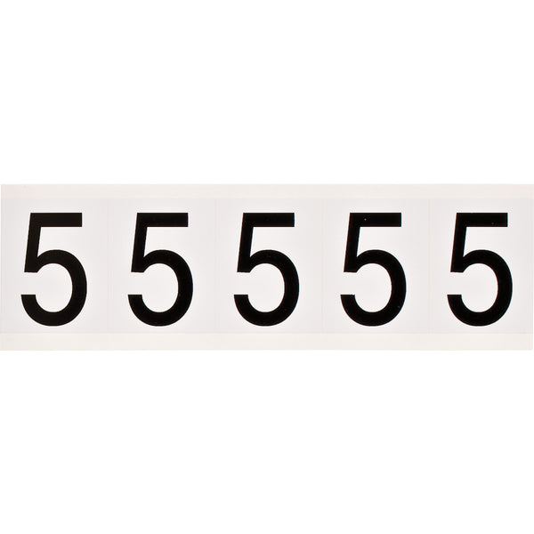 Brady 9714-5 Identical numbers and letters on one card for indoor and outdoor use 097054