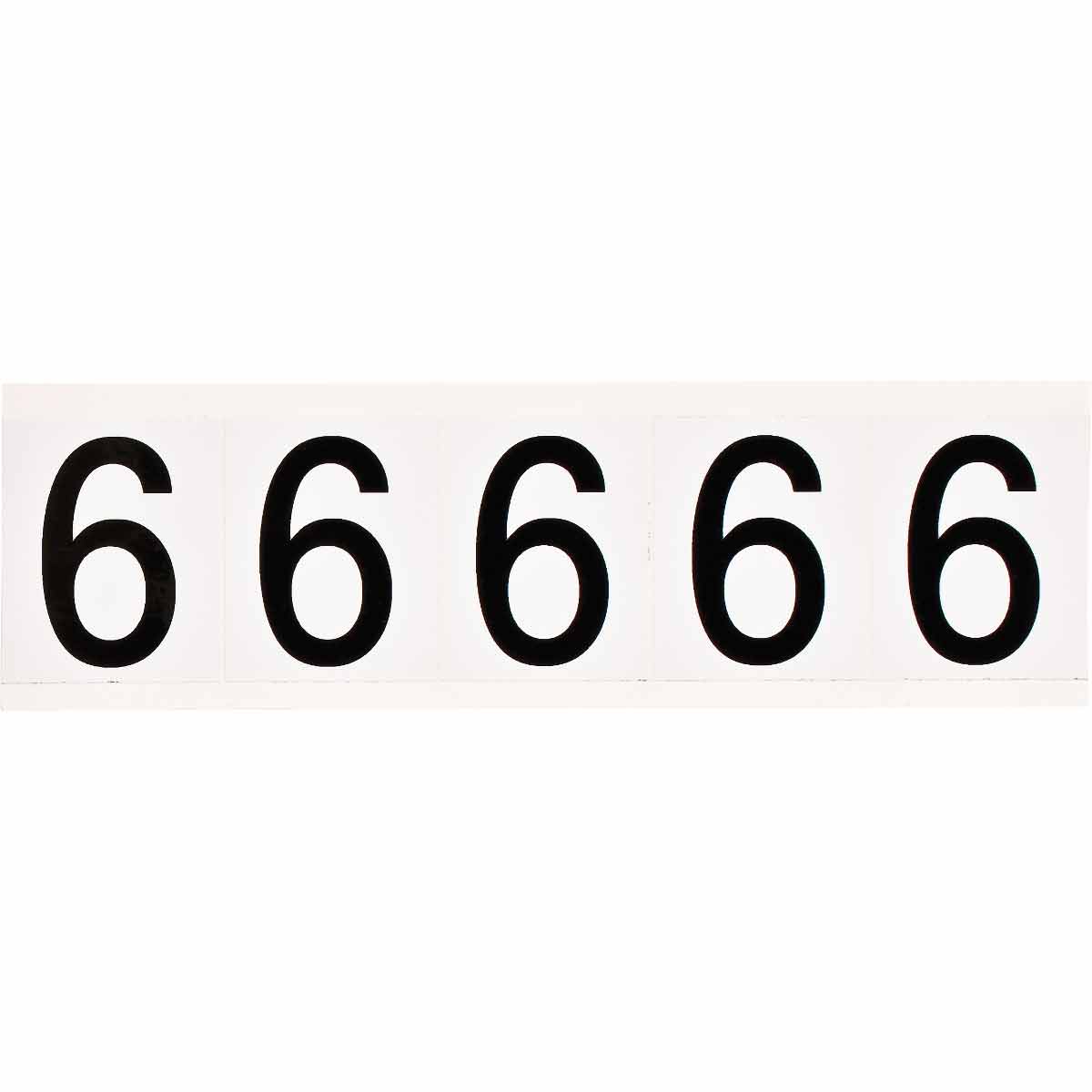 Brady 9714-6 Identical numbers and letters on one card for indoor and outdoor use 097055