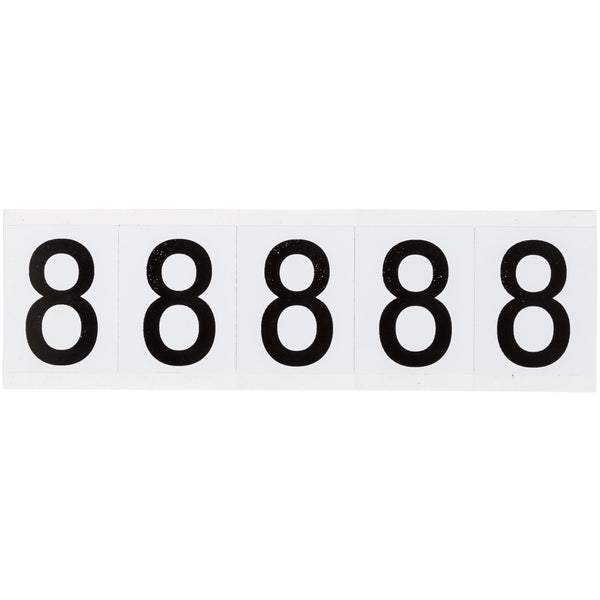 Brady 9714-8 Identical numbers and letters on one card for indoor and outdoor use 097057