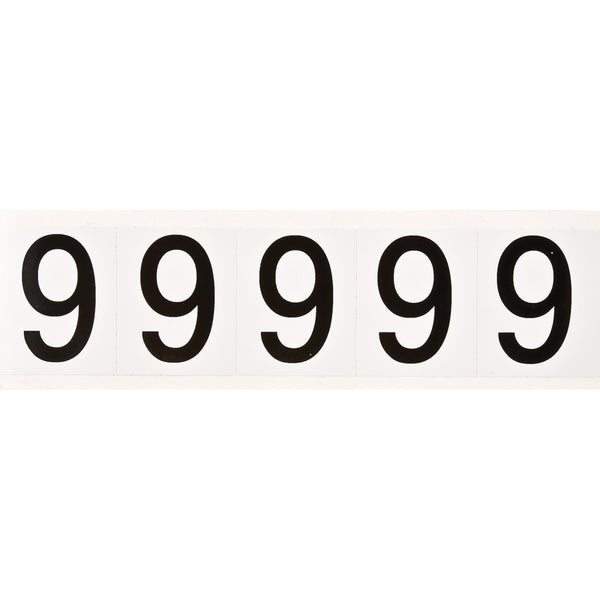 Brady 9714-9 Identical numbers and letters on one card for indoor and outdoor use 097058