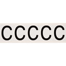 Brady 9714-C Identical numbers and letters on one card for indoor and outdoor use 097684