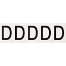 Brady 9714-D Identical numbers and letters on one card for indoor and outdoor use 097685