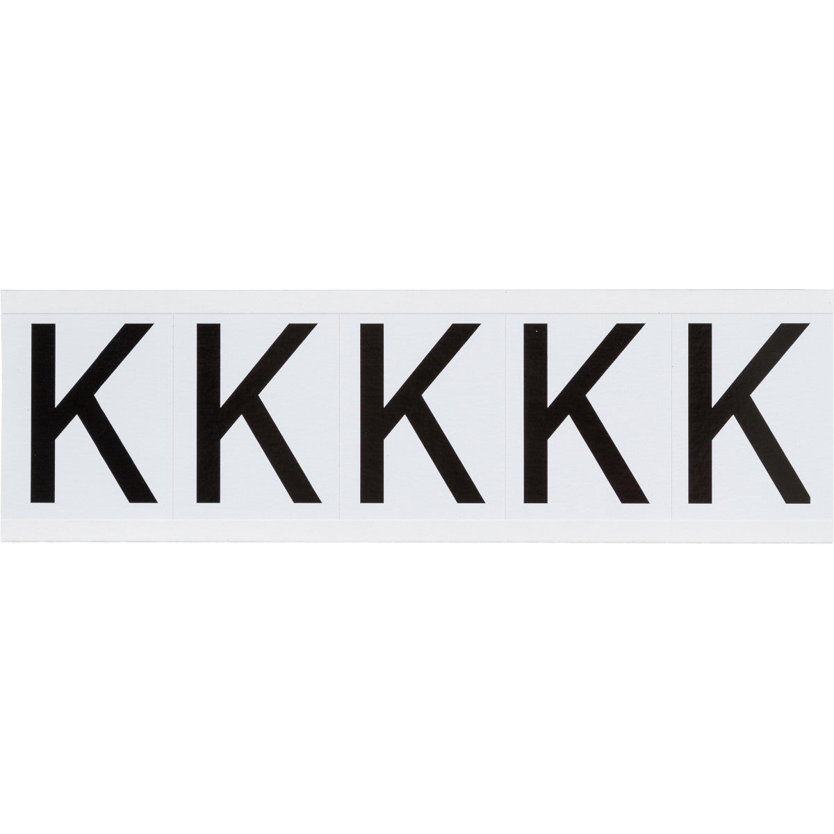 Brady 9714-K Identical numbers and letters on one card for indoor and outdoor use 097692