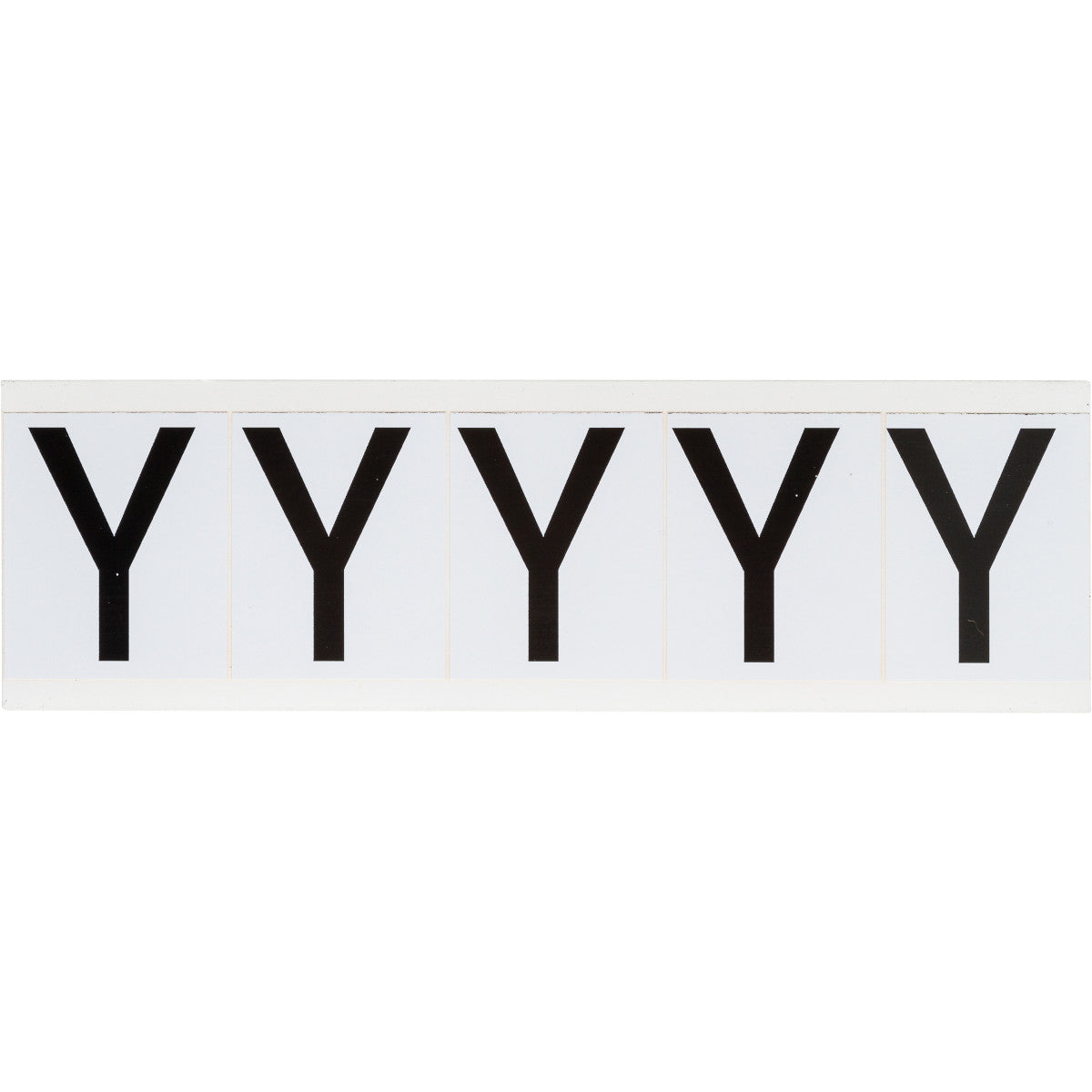 Brady 9714-Y Identical numbers and letters on one card for indoor and outdoor use 097706