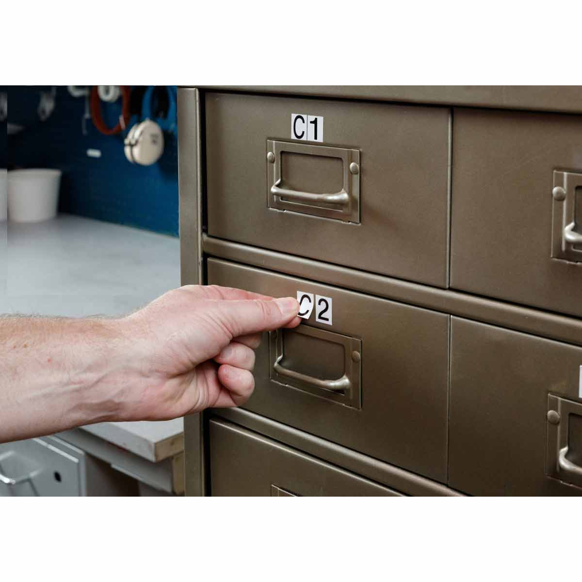 Brady 9712-9 Identical numbers and letters on one card for indoor and outdoor use 912334