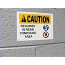 Brady B30-25-595-OSHACA<HeaderFootnote>*</HeaderFootnote> Pre-Printed Pre-Cut Blank Sign Headers For Bbp3X/S3Xxx/I3300 Printers 142192