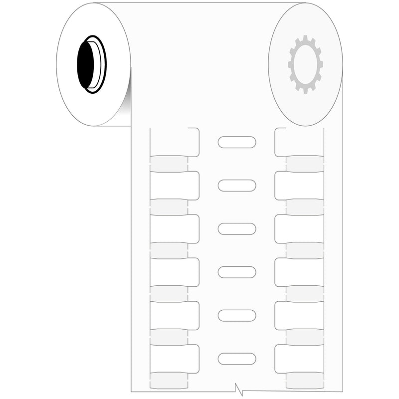 Brady B33-10x4,4-7697-WT Rigid Durasleeve Wire Marking Inserts For Bbp33/I3300 Printers 198745