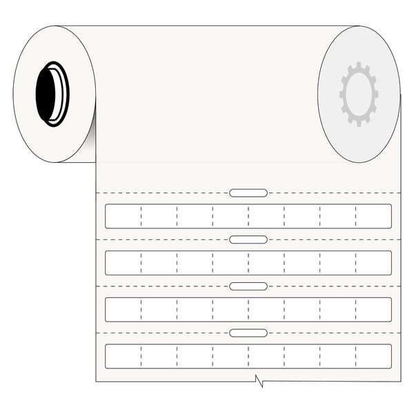Brady B33-289-492-WT PCR Tube Label for BBP33/i3300 Printers 307018
