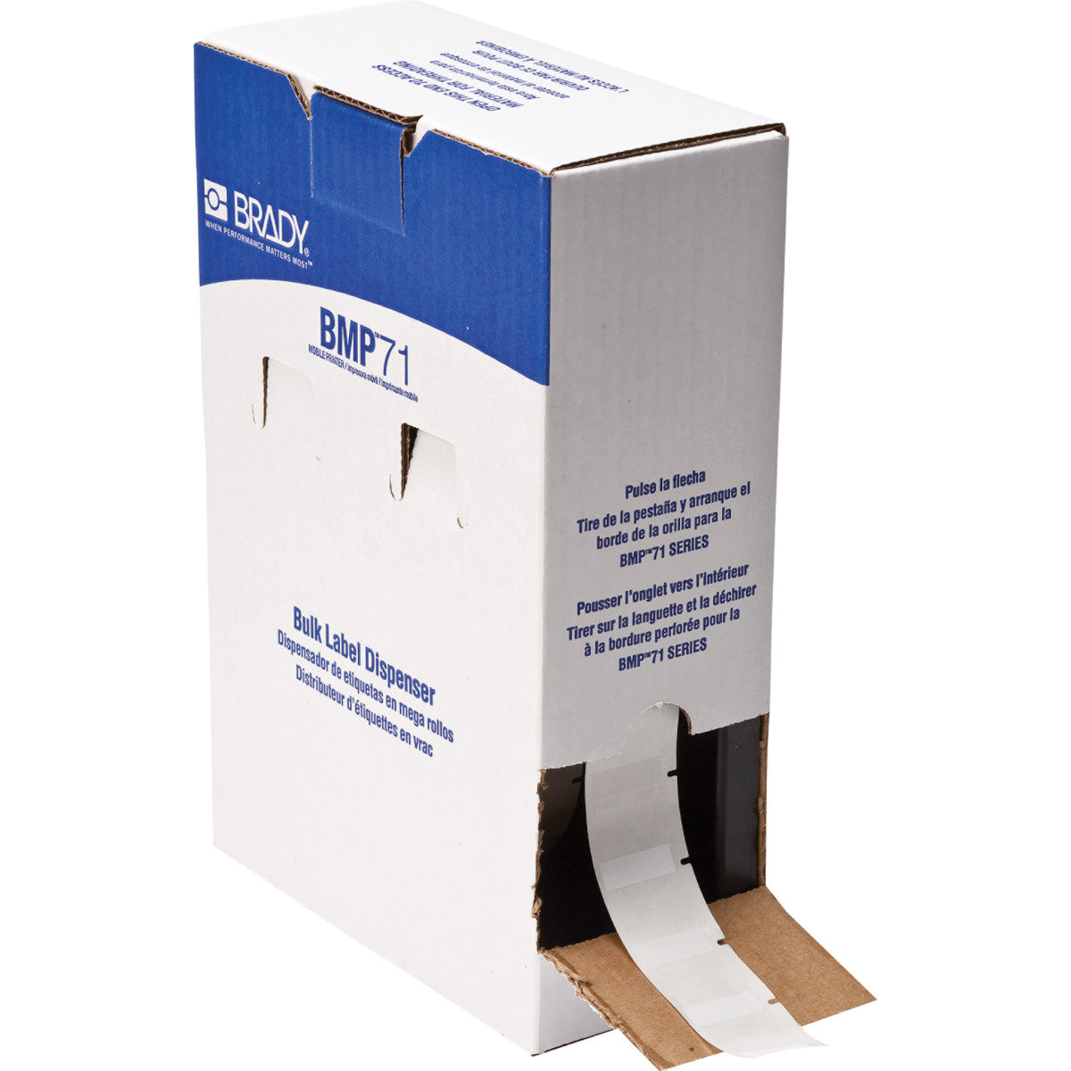 Brady BM71-19-498 Bulk Vinyl Cloth Labels For M611, Bmp61 And Bmp71 115039