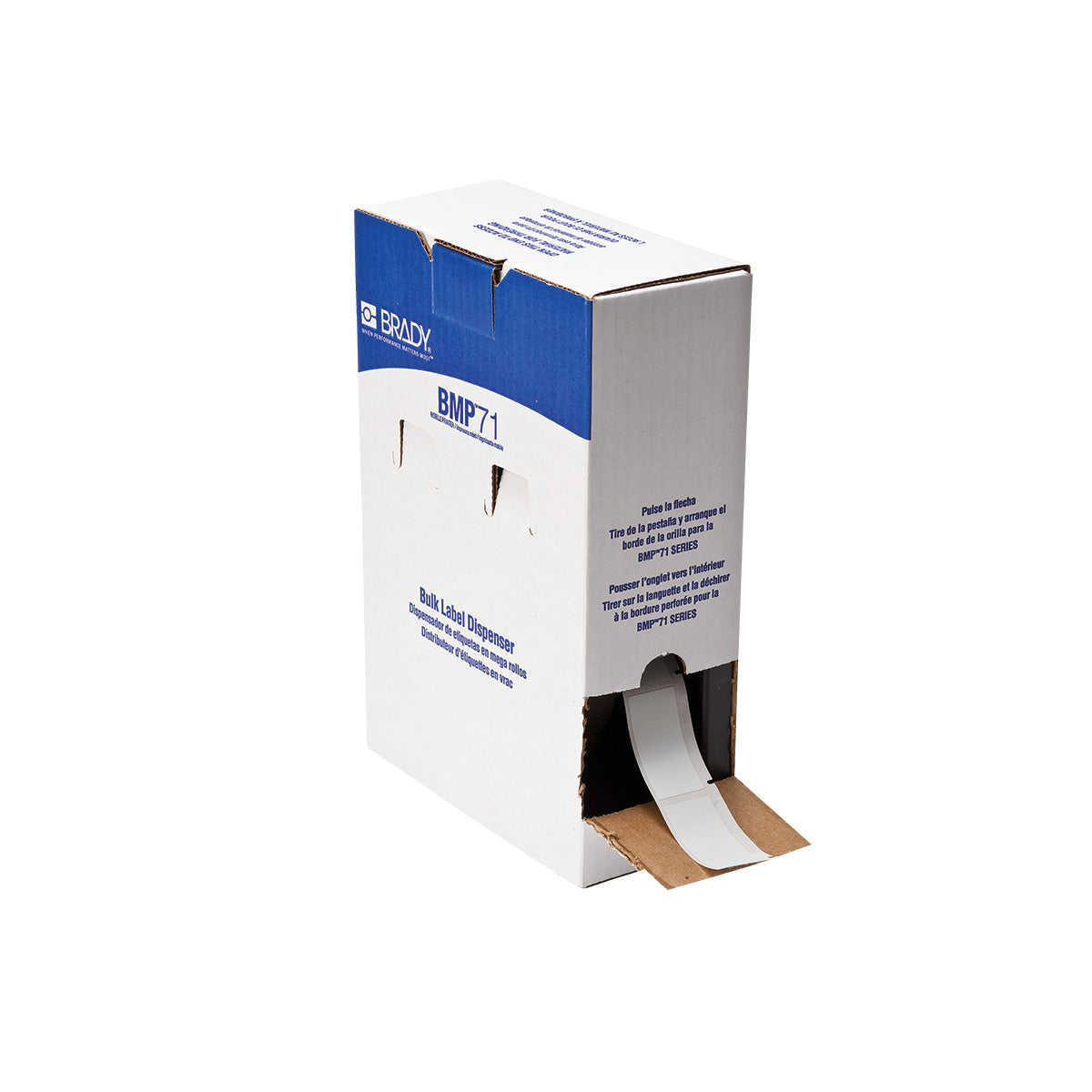 Brady BM-20-428 Metallised Matte Gray Polyester Labels for M610, M611, BMP61, M710 and BMP71 174457