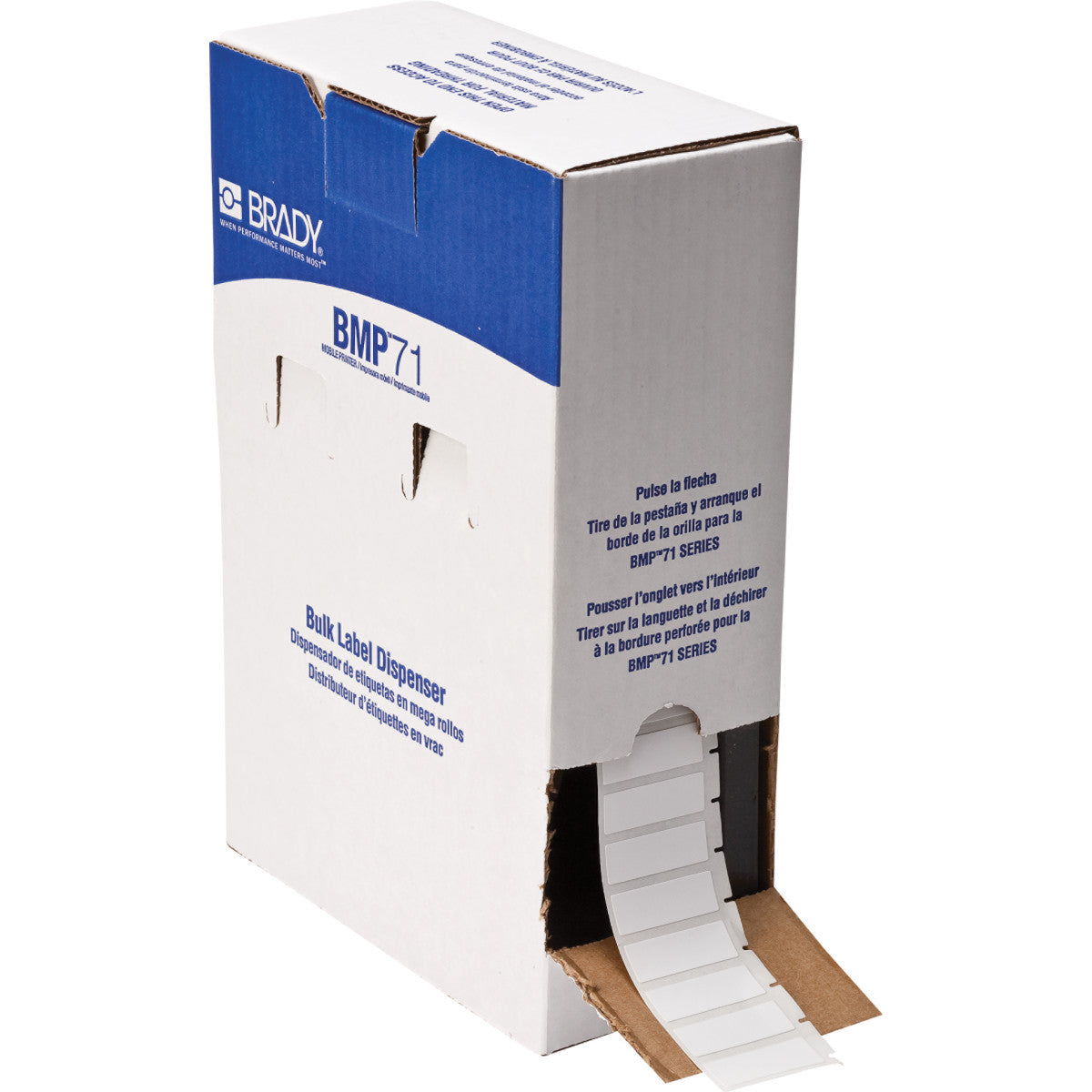 Brady BM71-29-498 Bulk Vinyl Cloth Labels For M611, Bmp61 And Bmp71 115040