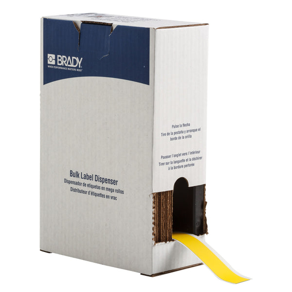 Brady BM71C-1000-854-YL Toughwash Metal Detectable Material For The Bmp71 Printer 711254