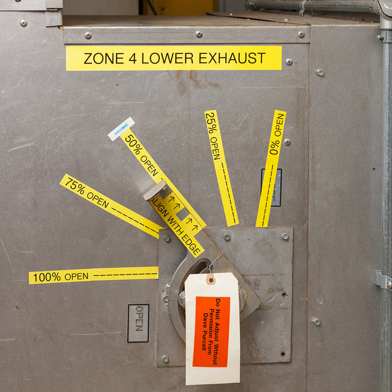 Brady M6C-1900-439-YL Multi-Purpose Vinyl Labels for M610, M611, BMP61, M710 (with media adapter) and BMP71 (with media adapter) 174324