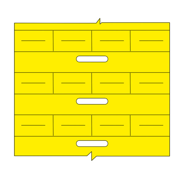 Brady BPT-105-7596-YL Thermal Transfer Printable DuraSleeve Wire Marking Inserts 217039