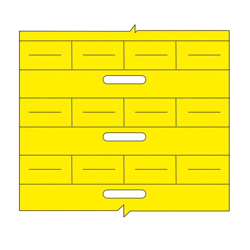 Brady BPT-105-7596-YL Thermal Transfer Printable DuraSleeve Wire Marking Inserts 217039