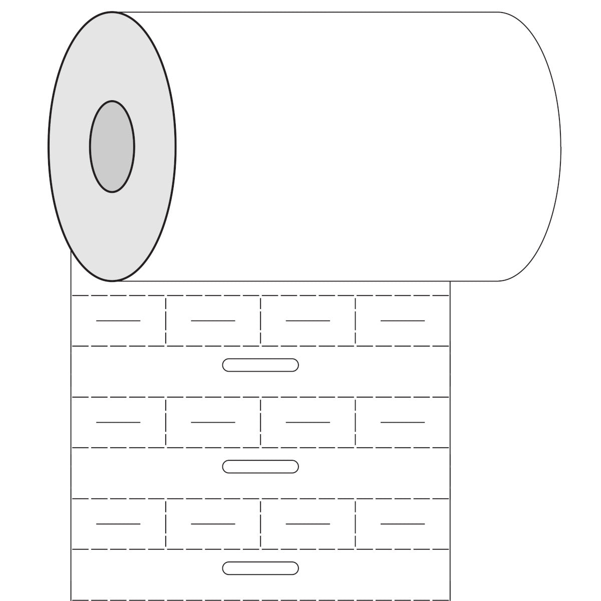 Brady BPT-105-7599 Thermal Transfer Printable DuraSleeve Wire Marking Inserts 236797