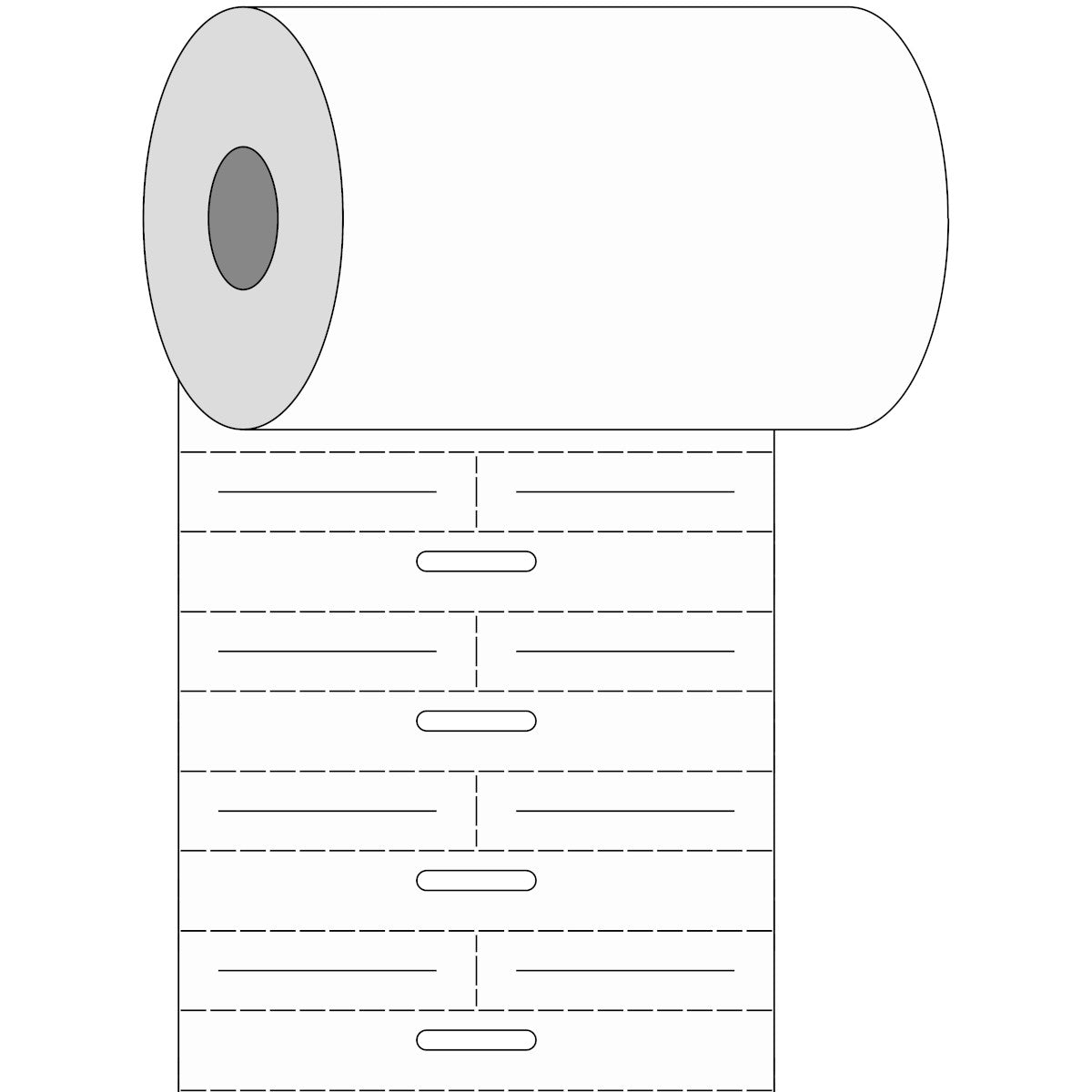 Brady BPT-111-7599 Thermal Transfer Printable DuraSleeve Wire Marking Inserts 236798