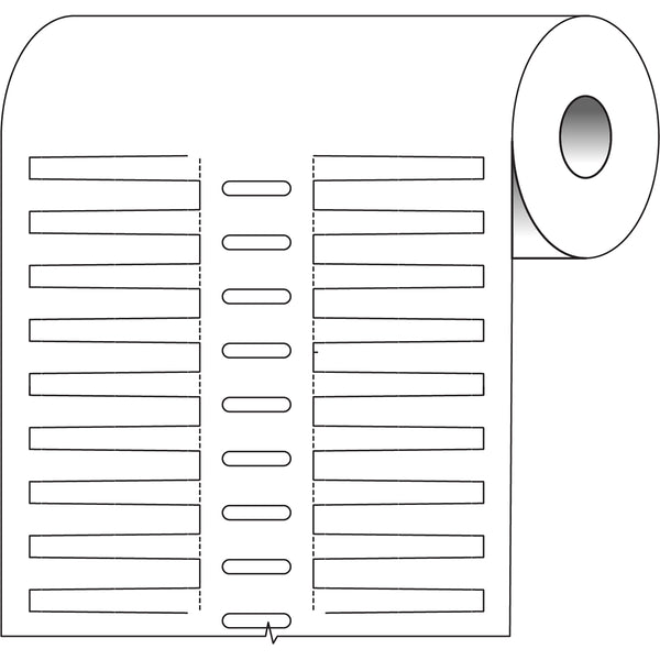 Brady BPT-111U-7596 Thermal Transfer Printable DuraSleeve Wire Marking Inserts 217041