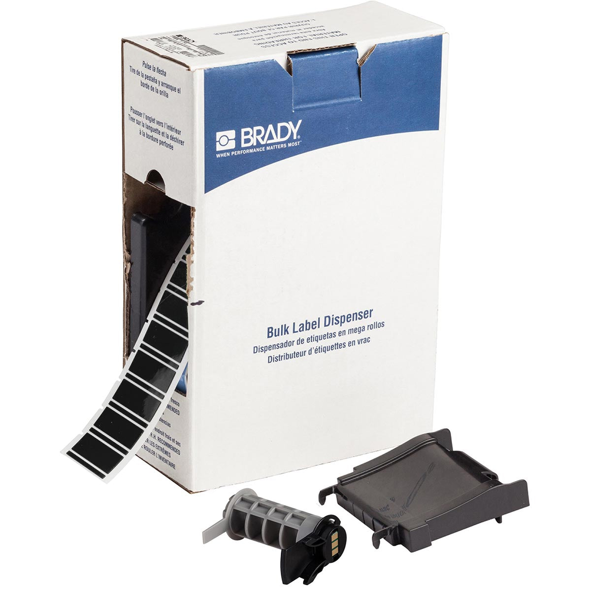 Brady BPTLEP-06-7593-BK Tls 2200/Tls Pc Link Engraved Plate Replacement Labels 710889